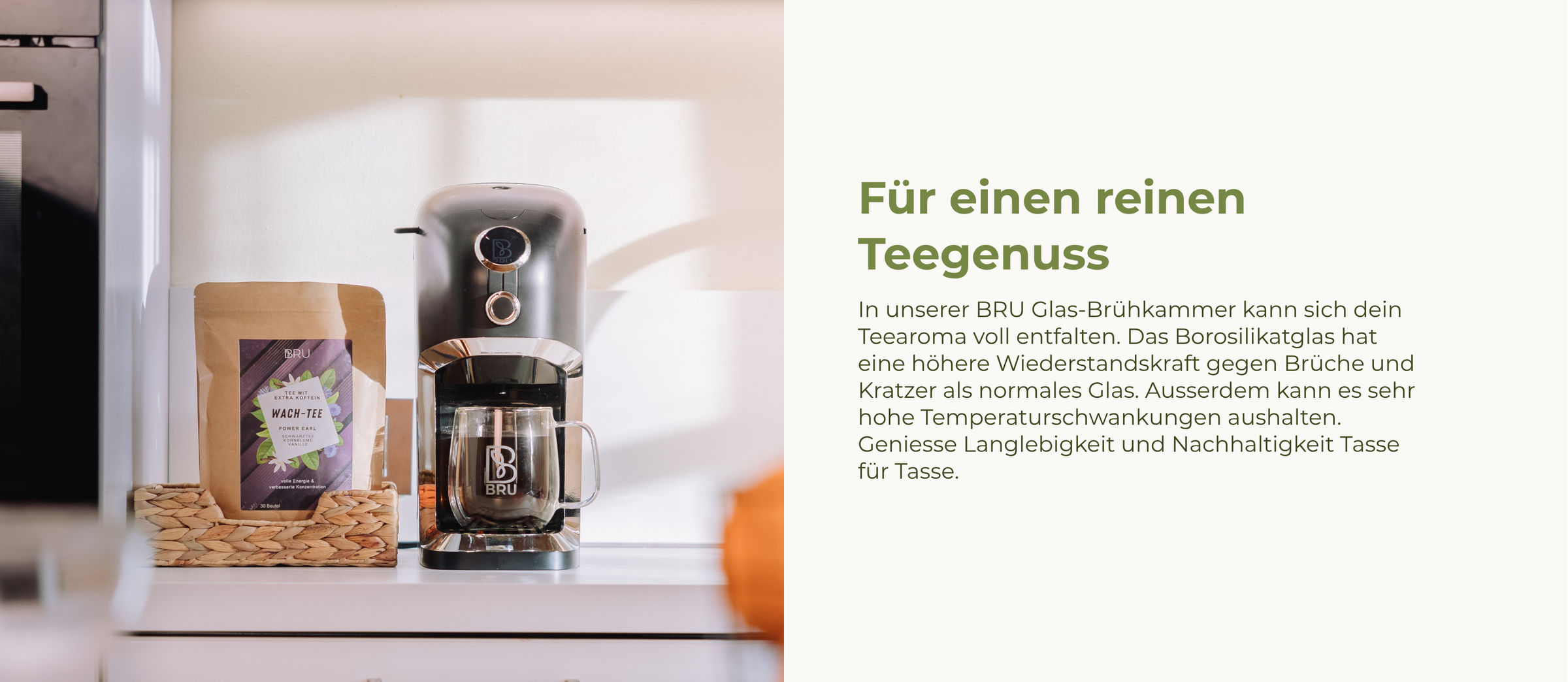 BRU Glas-Brühkammer