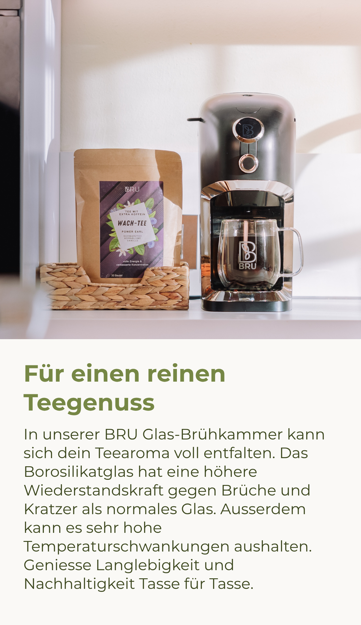 BRU Glas-Brühkammer