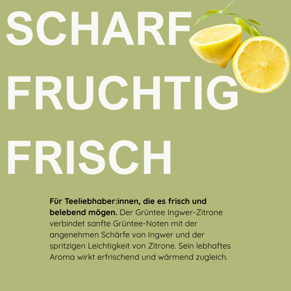 Thé vert Gingembre-Citron