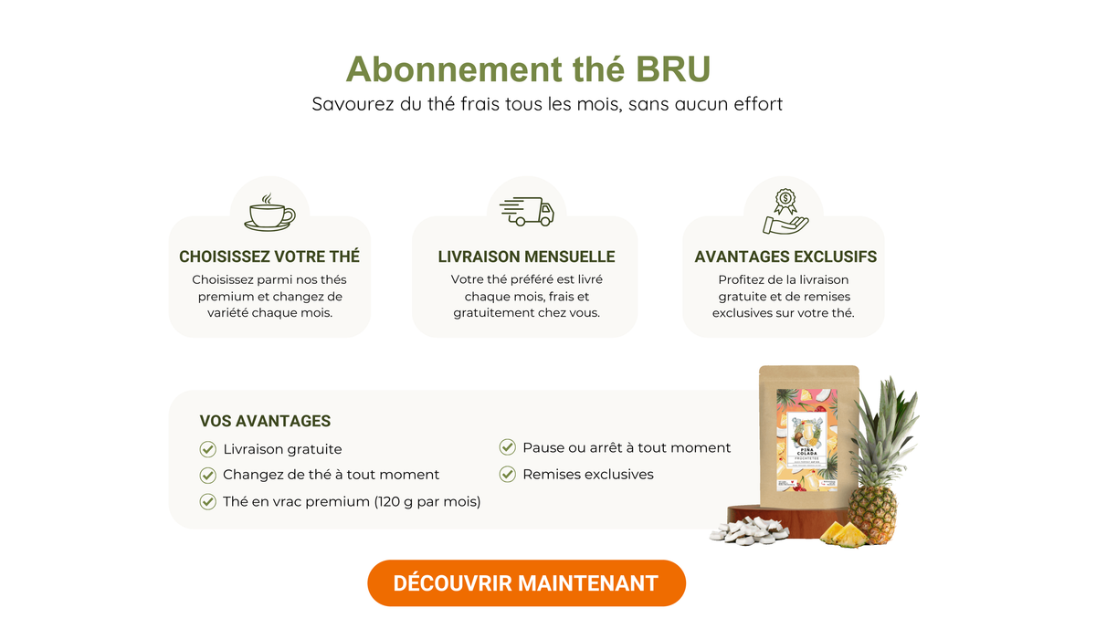 Abonnement thé BRU