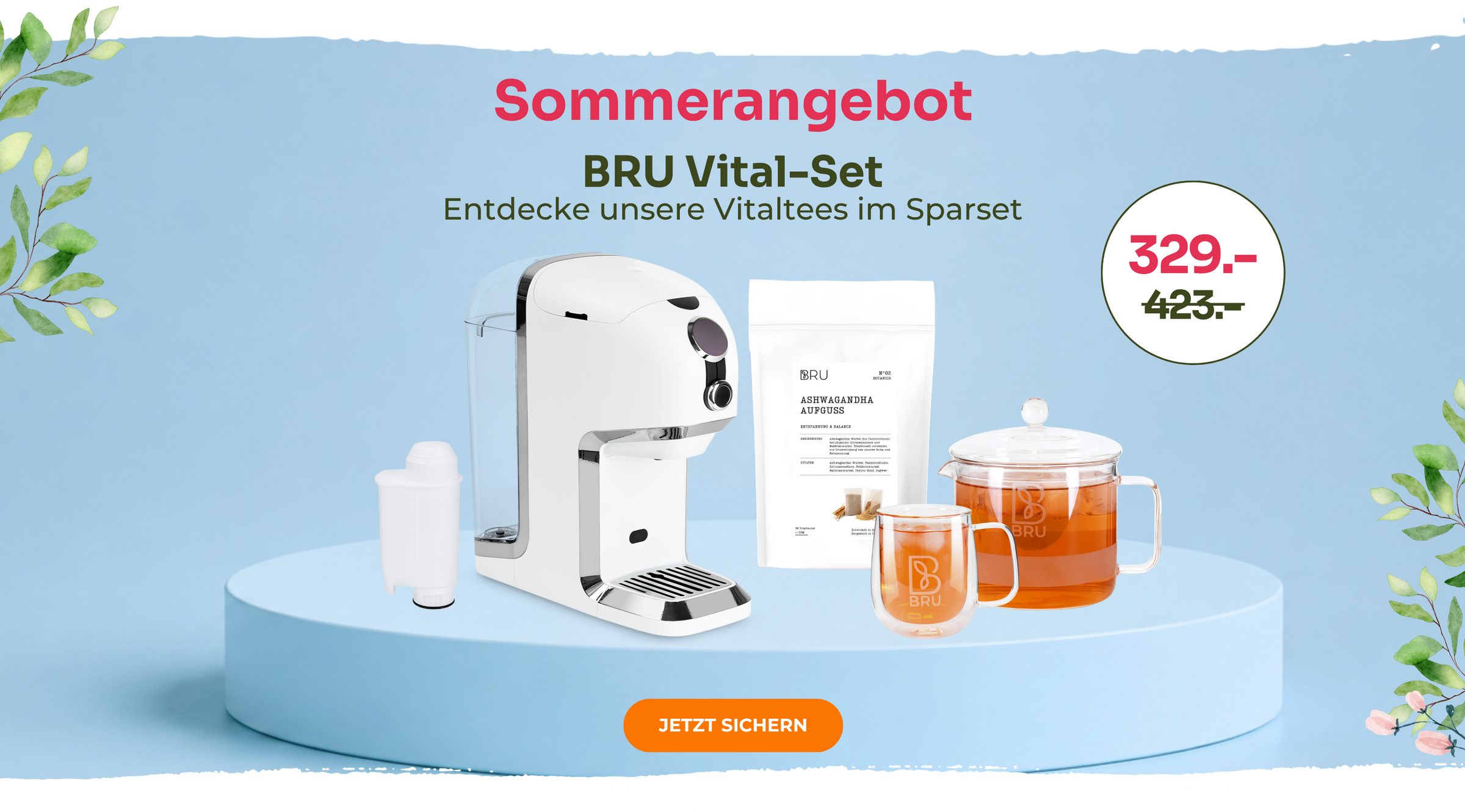 BRU Vital-Set: Entdecke unsere Vitaltees im Sparset