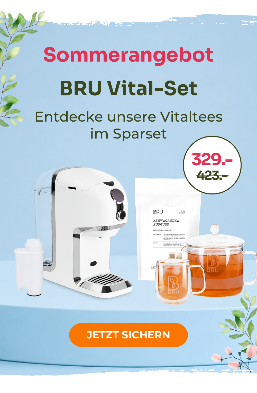 BRU Vital-Set: Entdecke unsere Vitaltees im Sparset