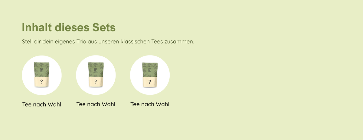 Inhalt dieses Sets: 3 klassische Tees nach Wahl