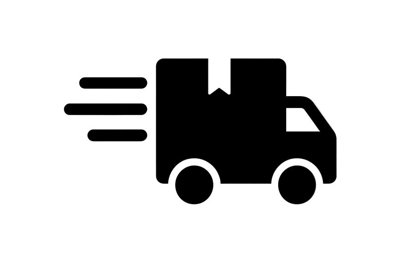Can you make a quick delivery symbol in black without bakcground