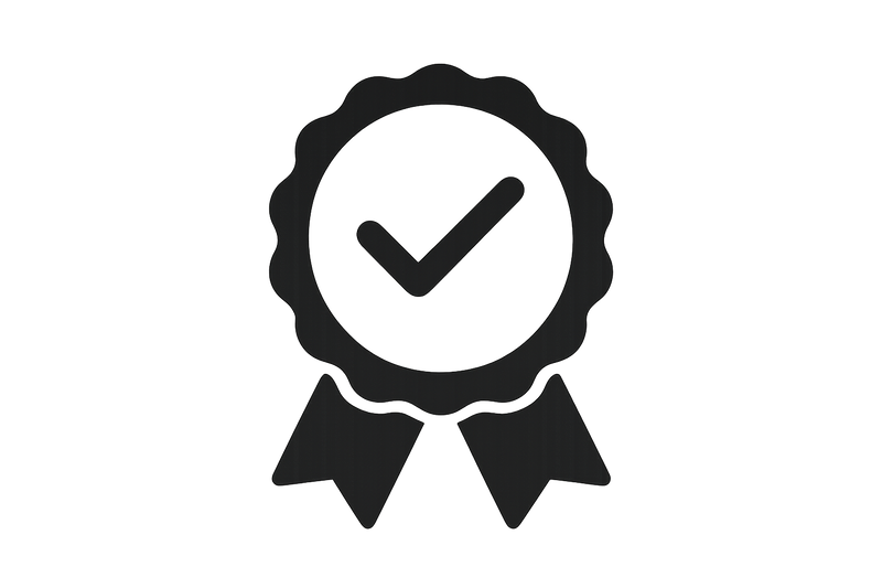 Generate a symbol for quality without background